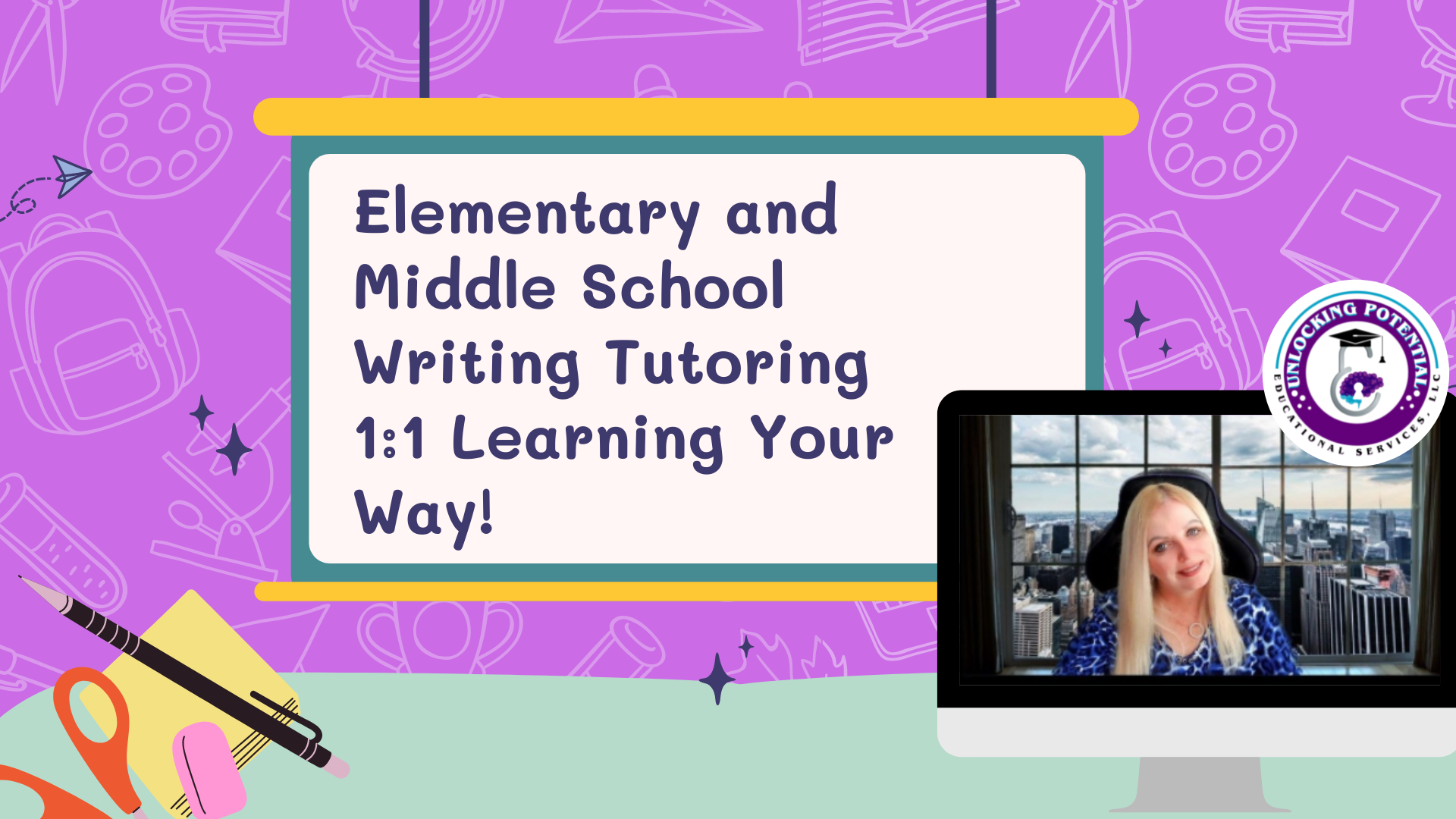 Read more about the article Elementary and Middle School Writing Tutoring 1:1 Learning Your Way! 6 Session Package