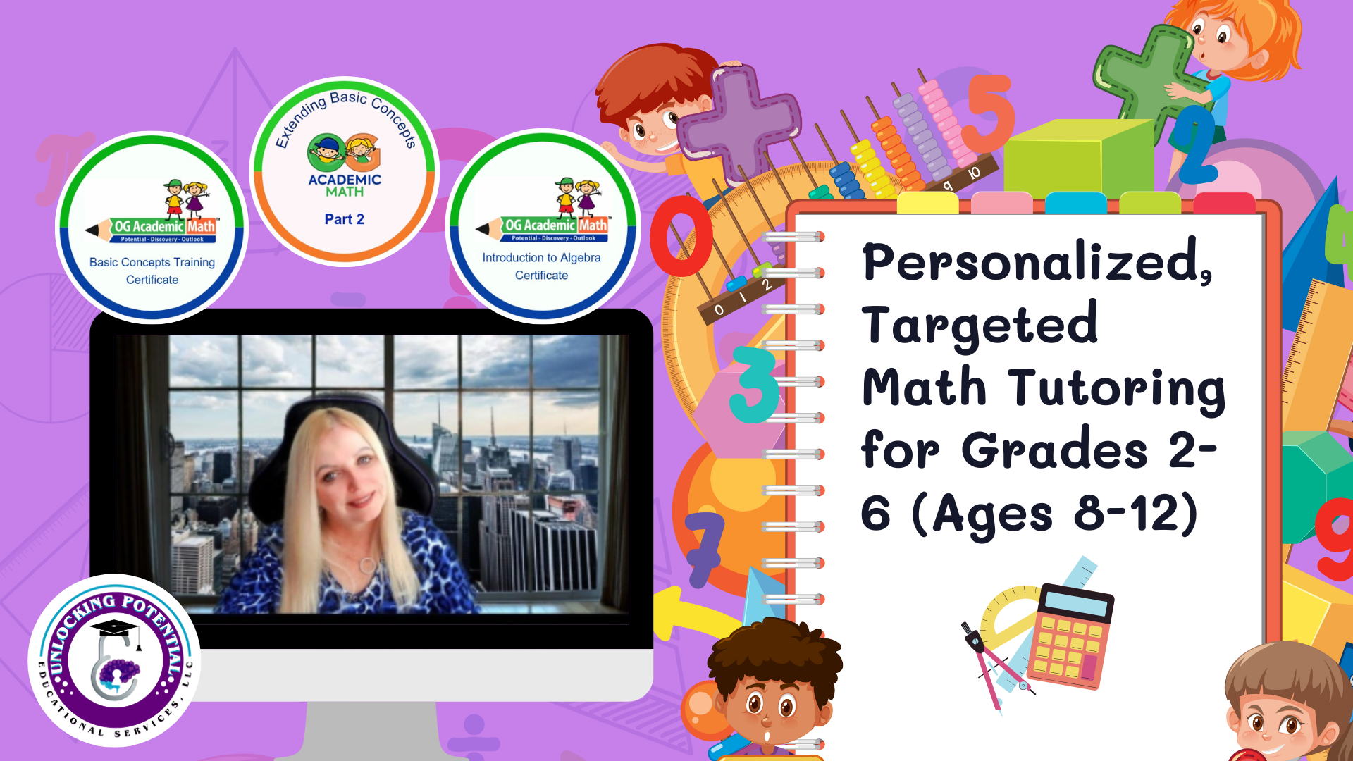 Read more about the article Elementary and Middle School Math Tutoring 1:1 Learning Your Way! 8 Session Package